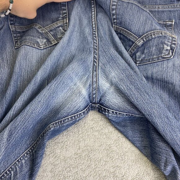 Lee Riders Jeans Women's 14 L (Fits 35x33) Blue Boot Cut‎ No Gap Waist Mid Rise - Picture 14 of 14